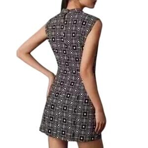 Anthropologie mock-neck sleeveless dress